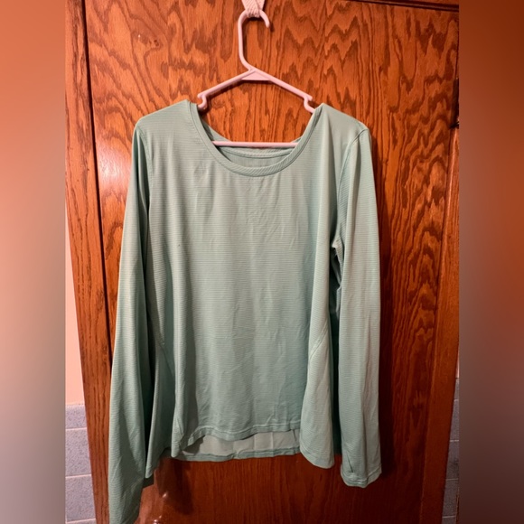 Light Blue long sleeve athletic shirt - Picture 1 of 3